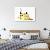 ブロンド魔女ピンアップガールストレッチキャンバスプリント キャンバスプリント (インサイチュ (寝室))