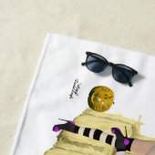 ブロンド魔女ピンアップガールビーチタオル ビーチタオル (インサイチュ)