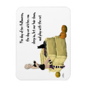 ブロンド魔女ピンアップガールフレキシブルマグネット マグネット (縦)