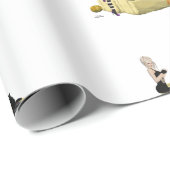 ブロンド魔女ピンアップガールラッピング紙 ラッピングペーパー (ロールコーナー)