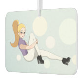 ブロンド・アニメガール カーエアーフレッシュナー (左)