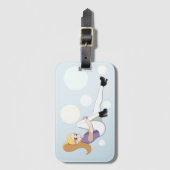 ブロンド・アニメガール ラゲッジタグ (正面縦)