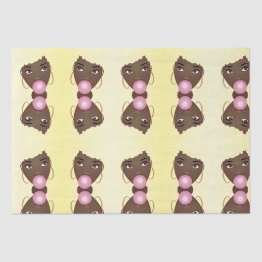 ブロンド・アフロピンクバブルガム 薄葉紙 (正面)