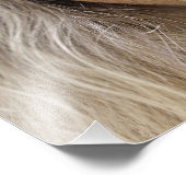 ブロンド・ウーマンのクローズアップポートレートとドラマチック フォトプリント            (角)