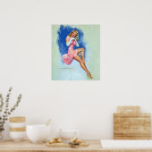 ブロンド・オン・テレフォン ポスター (キッチン)