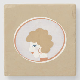 ブロンド・ガール・イン・ザ・鏡 ストーンコースター