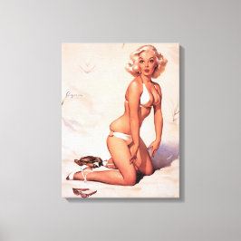 ブロンド・ガール キャンバスプリント