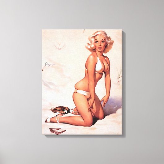 ブロンド・ガール キャンバスプリント (正面)