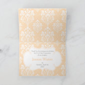 ブロンド・ガール・ファースト・コミュニオン「ありがとう」 サンキューカード (内部)