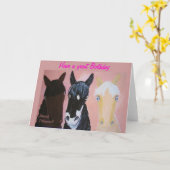 ブロンド・ジョーク、誕生日・カード カード (黄色い花)