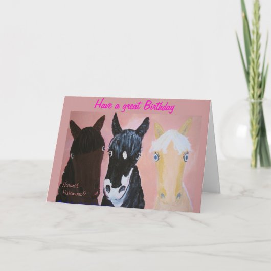 ブロンド・ジョーク、誕生日・カード カード (正面)