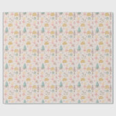 ブロンド・バレリナパーソナライズされた・くるみ割りラップ ラッピングペーパー (フラット)