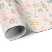 ブロンド・バレリナパーソナライズされた・くるみ割りラップ ラッピングペーパー (ロールコーナー)