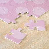 ブロンド・バレリーナ – ピンクバレエダンサー ジグソーパズル (側面)