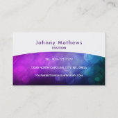 ブロンド·バーテンダー·ロゴ·名刺 名刺 (裏面)