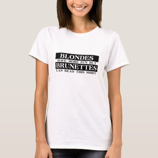 ブロンド ビューティー面白いTシャツ ユーモア Tシャツ (正面)