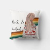 ブロンド・ブライド・ブック・恋人と黒の少女 クッション (正面)