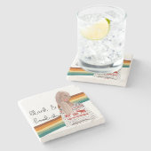 ブロンド・ブライド・ブック・恋人と黒の少女 ストーンコースター (横)