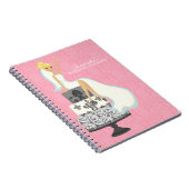 ブロンド・ブライ結婚ドさんのケーキ{ピンク} ノートブック (右側)