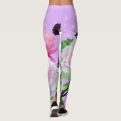 ブロンド&ブレーク – パターン（の模様が）あるレギンス – ブラックロゴ レギンス (裏面)