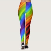 ブロンド&ブレーク – パターン（の模様が）あるレギンス – ホワイトロゴ レギンス (裏面)