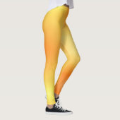 ブロンド&ブレーク – パターン（の模様が）あるレギンス – ホワイトロゴ レギンス (右)