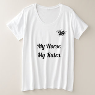 ブロンド&ブレーク – 私の馬の私のルール – プラスサイズ プラスサイズTシャツ
