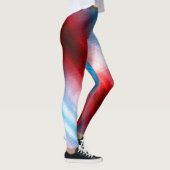 ブロンド&ブローク – パターン(の模様が)あるレギンス – ホワイトロゴ レギンス (右)