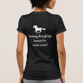 ブロンド&ブローク – ユーモア – ホワイトロゴ Tシャツ