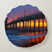 ブロンド&ブローク – HBピアサンセットピロー ラウンドクッション (裏面)