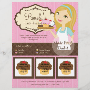 ブロンド・ベーカーCupcake D12フライヤーと写真D2 チラシ
