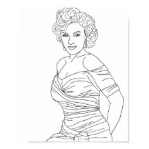 ブロンド・ボンシェルピンナップガールアダルトカラーリングページ