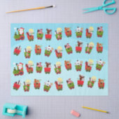 ブロンド・ボーイがクリスマス列車に乗る 薄葉紙 (クラフト)