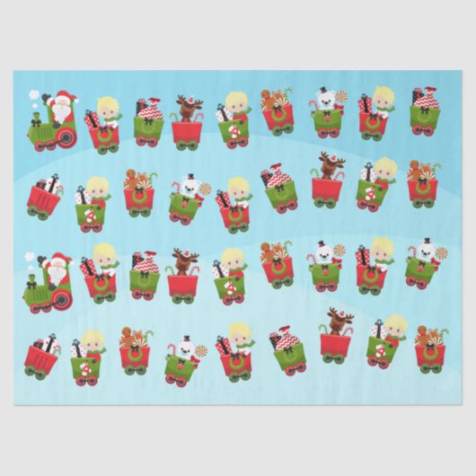 ブロンド・ボーイがクリスマス列車に乗る 薄葉紙 (正面)