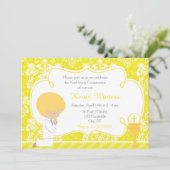 ブロンド・ボーイ・ファースト・コミュニオンダマスク 招待状 (スタンド正面)