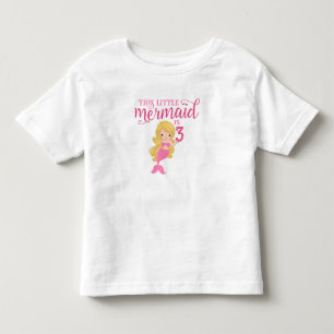 ブロンド・マーメイドの誕生日 トドラーTシャツ