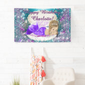 ブロンド・マーメイド誕生日パーティバナー 横断幕 (インサイチュ)