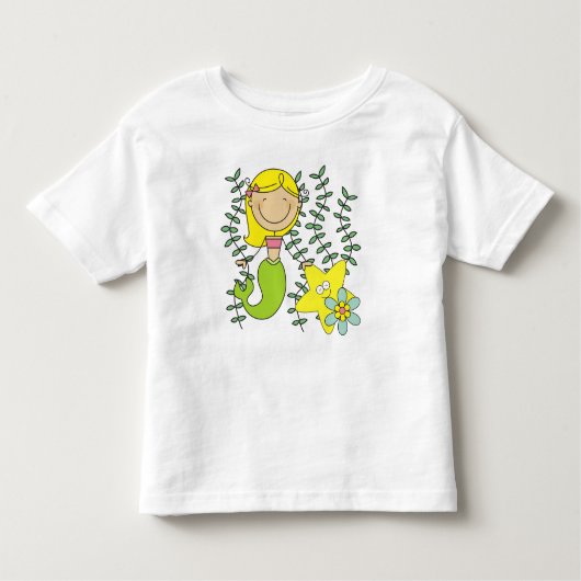 ブロンド・マーメイド トドラーTシャツ (正面)
