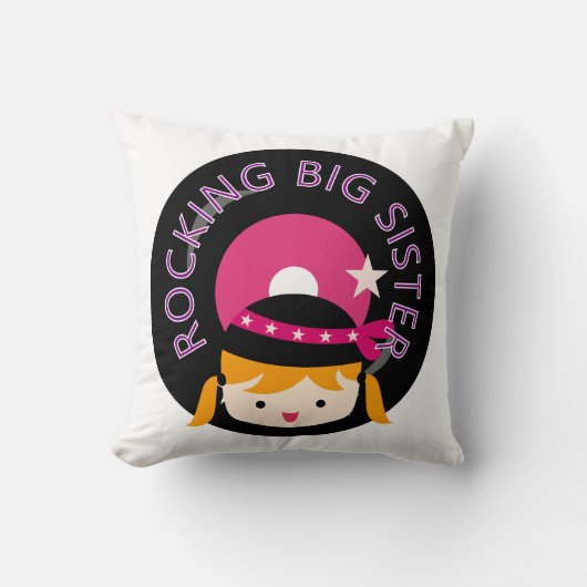 ブロンド・ロッキング姉 クッション (正面)