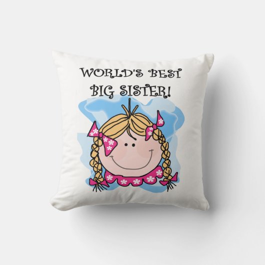 ブロンド・ワールド最高のの姉の贈り物 クッション (正面)