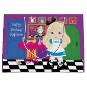 ブロンドAlice – 私の大きな抱き枕 ラージペーパーバッグ (正面)