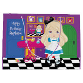 ブロンドAlice – 私の大きな抱き枕 ラージペーパーバッグ (裏面)