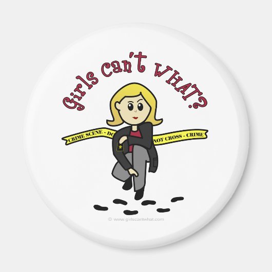 ブロンドCSIガール マグネット (正面)