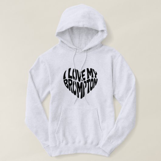 ブロンプトンサイクリングフード付きスウェットシャツ パーカ (デザイン正面)