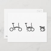 ブロンプトン折り畳み自転車 ポストカード (正面/裏面)