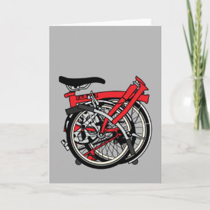 ブロンプトン自転車の折り畳み カード