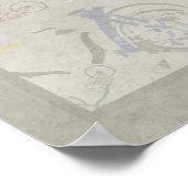 ブロンプトン自転車の折り畳み ポスター (角)