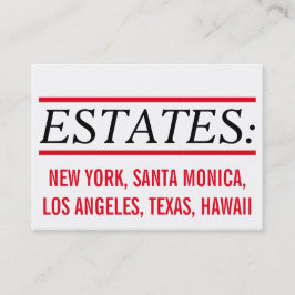 ブローカーと不動産の実在専門家向け 名刺