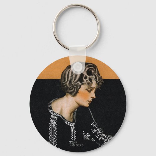 ブロークンパールネックレス キーホルダー (正面)