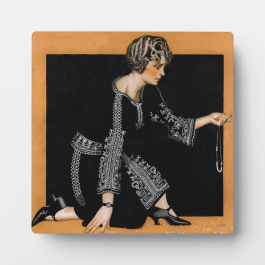 ブロークンパールネックレス フォトプラーク (正面)